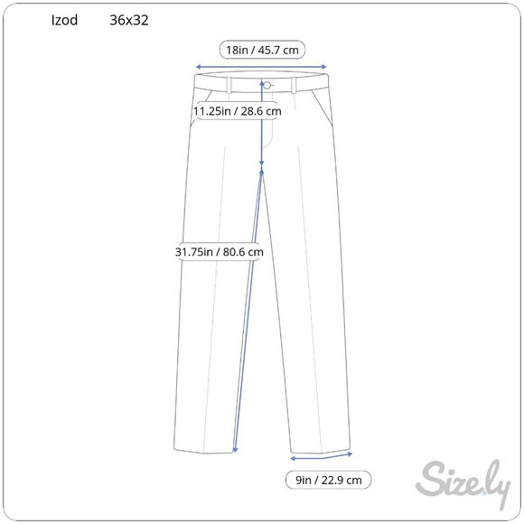 Izod Men's American Chino‎ Pants W36 L32 Khaki Tan Cotton - Picture 7 of 7